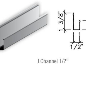 J Channel 1/2 inch